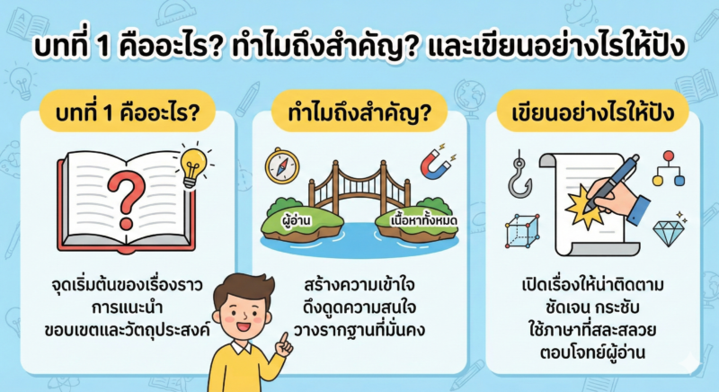 การเขียนบทที่ 1