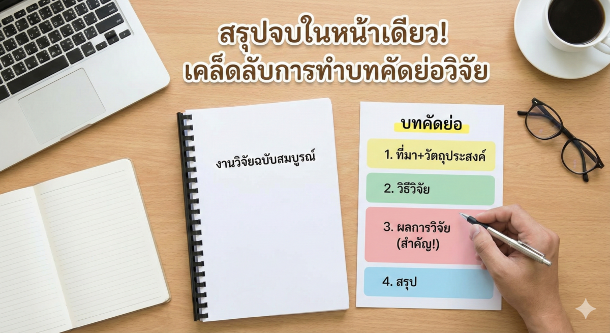 การทำบทคัดย่อวิจัย